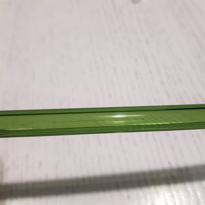 Трубочка стеклянная прямая зелёная (уценка)