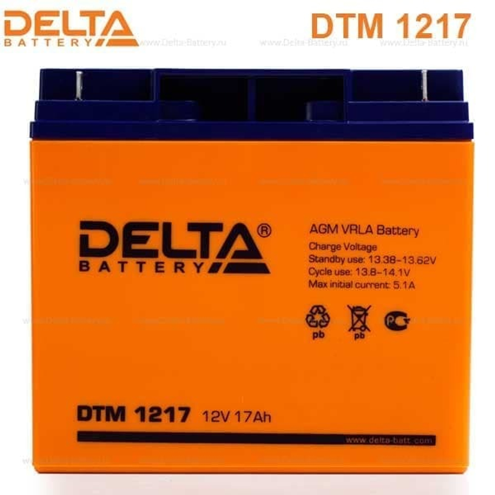 Аккумуляторная батарея Delta DTM 1217 (12V / 17Ah)