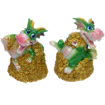 Фигурка «Дракоша на денежной горе» 10*9*7 см, микс