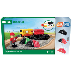BRIO 36130 «Деревянная дорога с камнями, меняющими цвет, 14 деталей» 36130 — фото 1