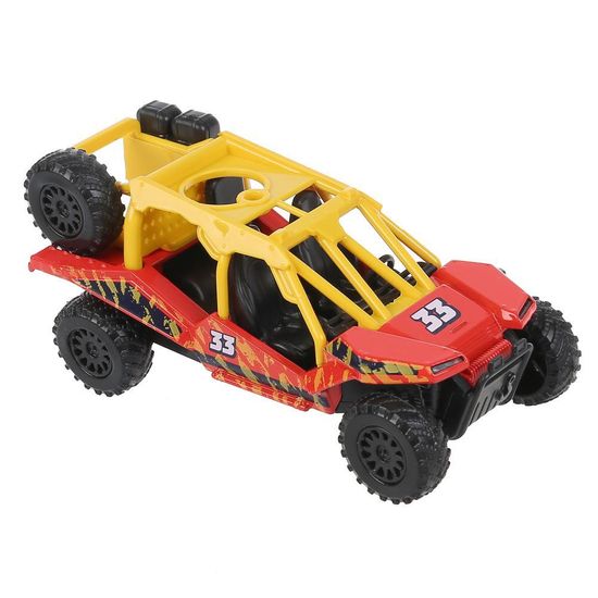 Машина металл БАГГИ АВТОСПОРТ длина 12 см, инерц, красный, в кор. Технопарк