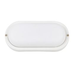 ULW-Q226 12W-4000К IP65 WHITE Светильник светодиодный влагозащищенный. Овал. Белый свет 4000K. 158х84 мм. Корпус белый. ТМ Volpe