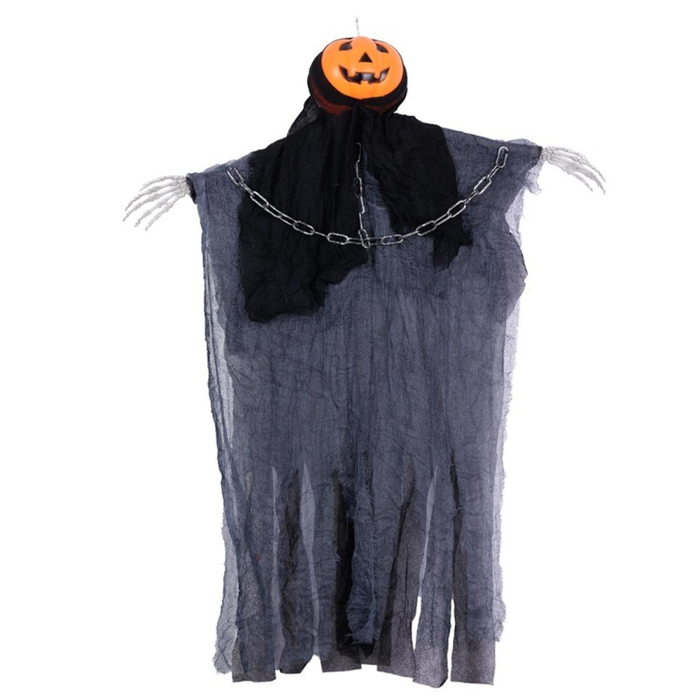 Игрушка "Подвесная тыква с цепями в лохмотьях" 1 шт