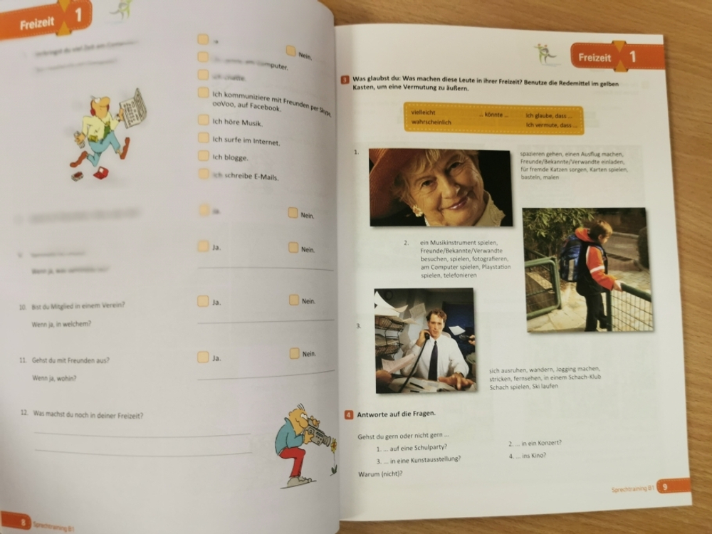 Sprechtraining B1; Zertifikat B1 - Modul Sprechen