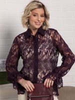 Блуза Изысканная (фиолетовая) Б15244-45М LT Collection