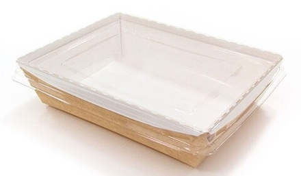 Крышка купольная 180x140x45 мм для контейнера Crystal box 800 мл