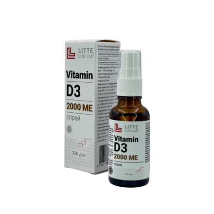 Витамин D3 спрей 2000 МЕ Litte Life Lab, 30 мл