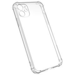 Противоударный силиконовый чехол TPU Clear case с защитой камеры (толщина 1.5 мм) для iPhone 11 (Прозрачный)
