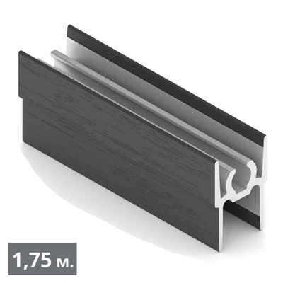 ЭКО Рамка верхняя двери (1,75 м) черный велюр (ПВХ) (AE0455) Aristo (Out)