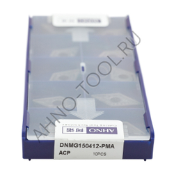 Пластина твердосплавная ISO DNMG150412-PMA ACP20E AHNO по стали, получистовая