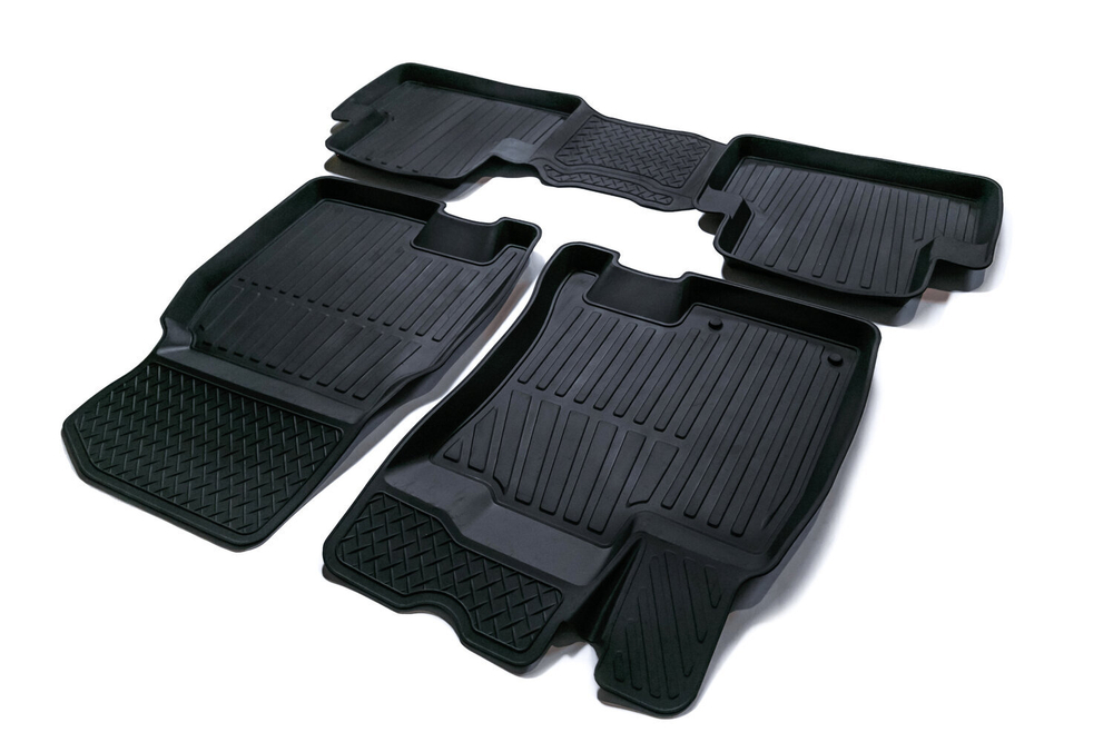 Коврики резиновые в салон 3D PREMIUM для Nissan Qashqai (2006-2013) SRTK.PR.NS.QASH.06G.02028
