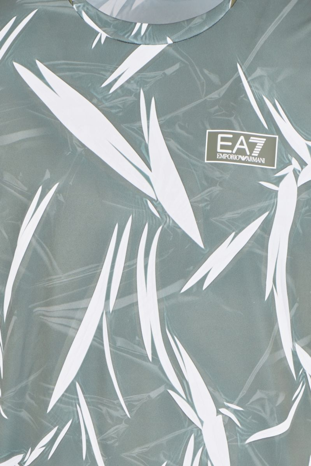 Мужская теннисная футболка EA7 Man Jersey - зеленый