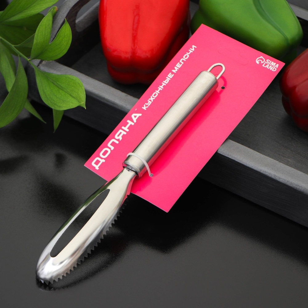 Рыбочистка Доляна «Металлик», 21,5 см