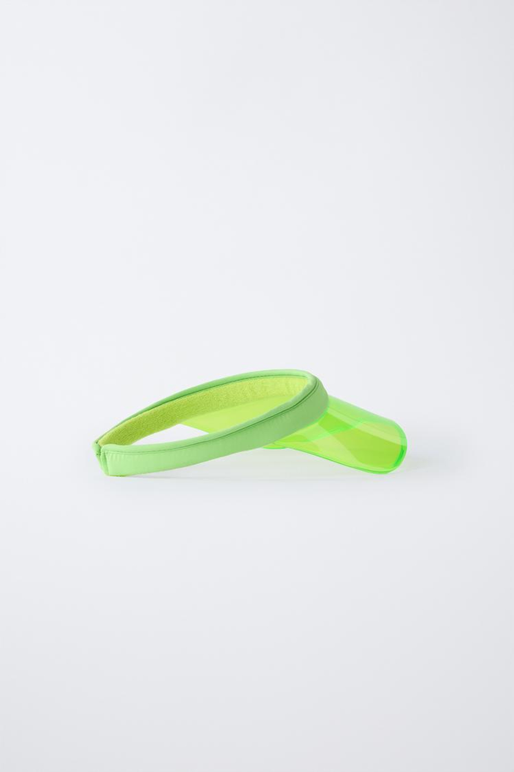 ZARA КЕПКА С ПРОЗРАЧНЫМ КОЗЫРЬКОМ, СВЕТЛО-ЗЕЛЕНЫЙ