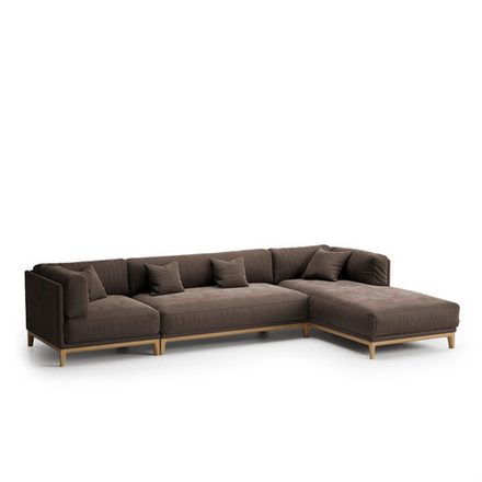 5-и местный нераскладной диван с кушеткой Case 903/921/914