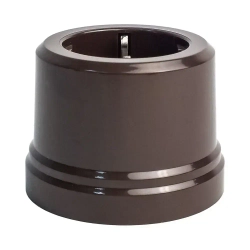 Ретро пластиковая розетка EDISEL Basic коричневая ( 2 шт )