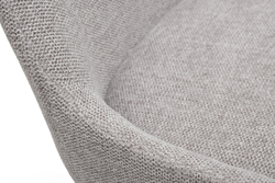 Стул высокий барный 101x45см Garda Decor белая рогожка/бронза