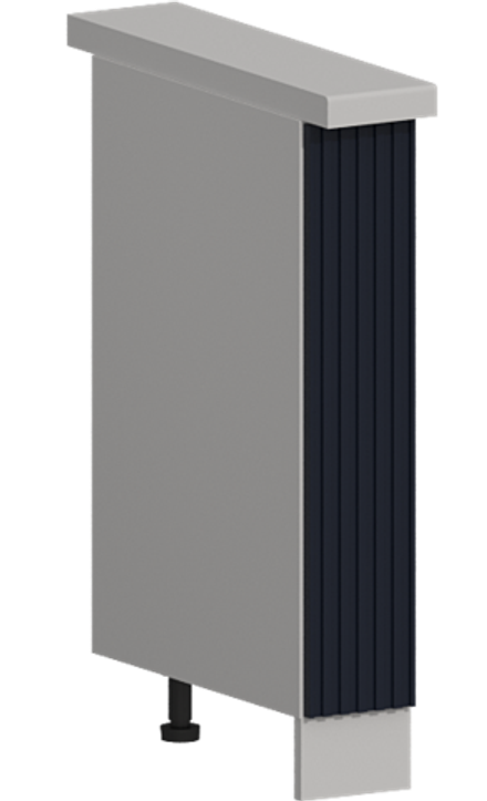 Кухня Модуль ШНБ 150 Графит / Индиго софт