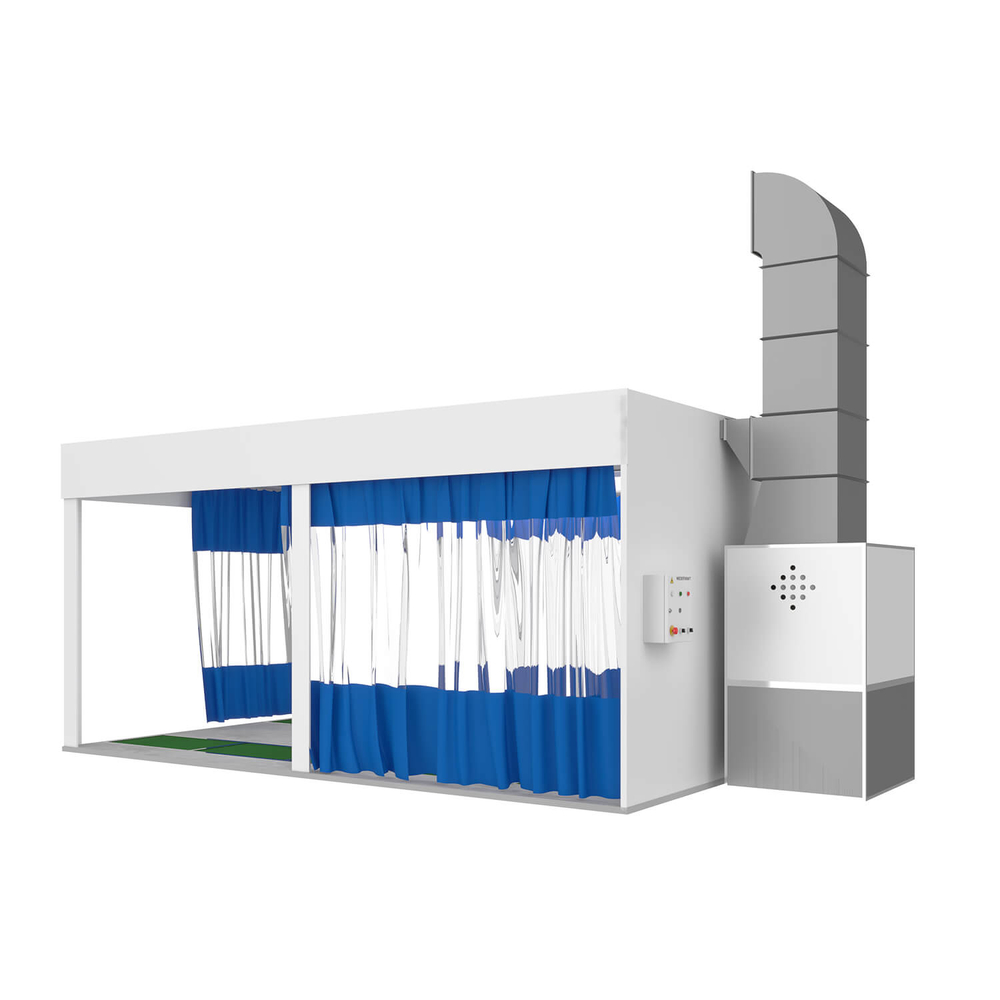 WDK-510 Пост подготовки с двумя полосами решёток для монтажа на приямок