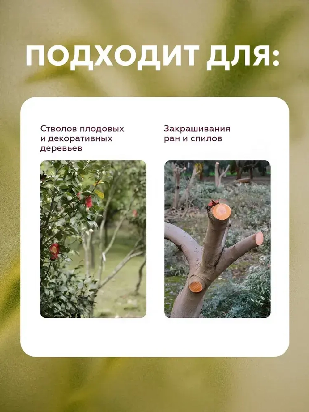 Краска побелка для садовых деревьев Svetofor F4 Белая (3 кг)