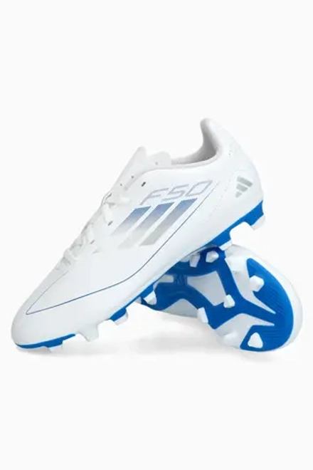 Бутсы adidas F50 Club FG/MG Junior - белый