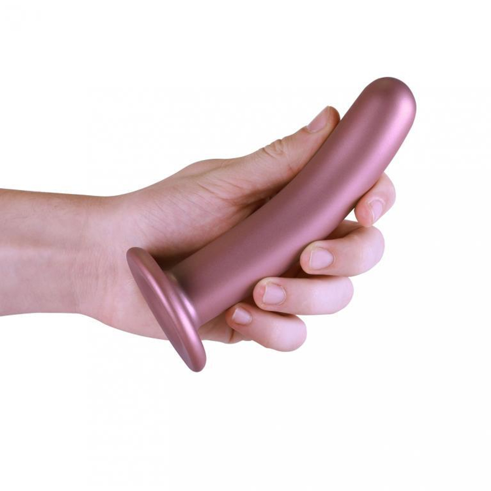 Розовый фаллоимитатор Smooth G-Spot - 15 см.