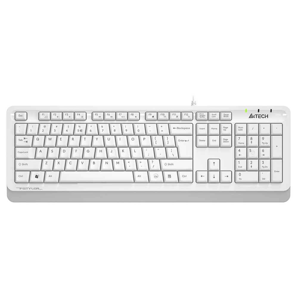 Клавиатура A4Tech Fstyler FKS10 белый/серый USB [1530198]