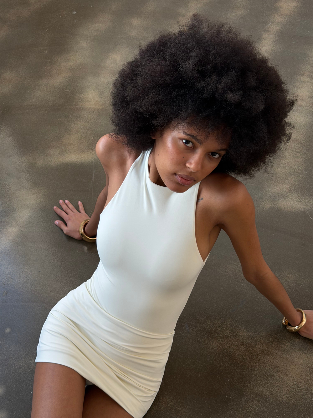 Боди hight necked milk