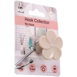 Крючок с липким слоем (1шт., нагрузка 5кг) Цветок бежевый MH8043