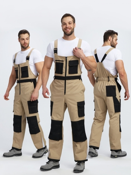 Полукомбинезон Милан CH, бежевый/черный