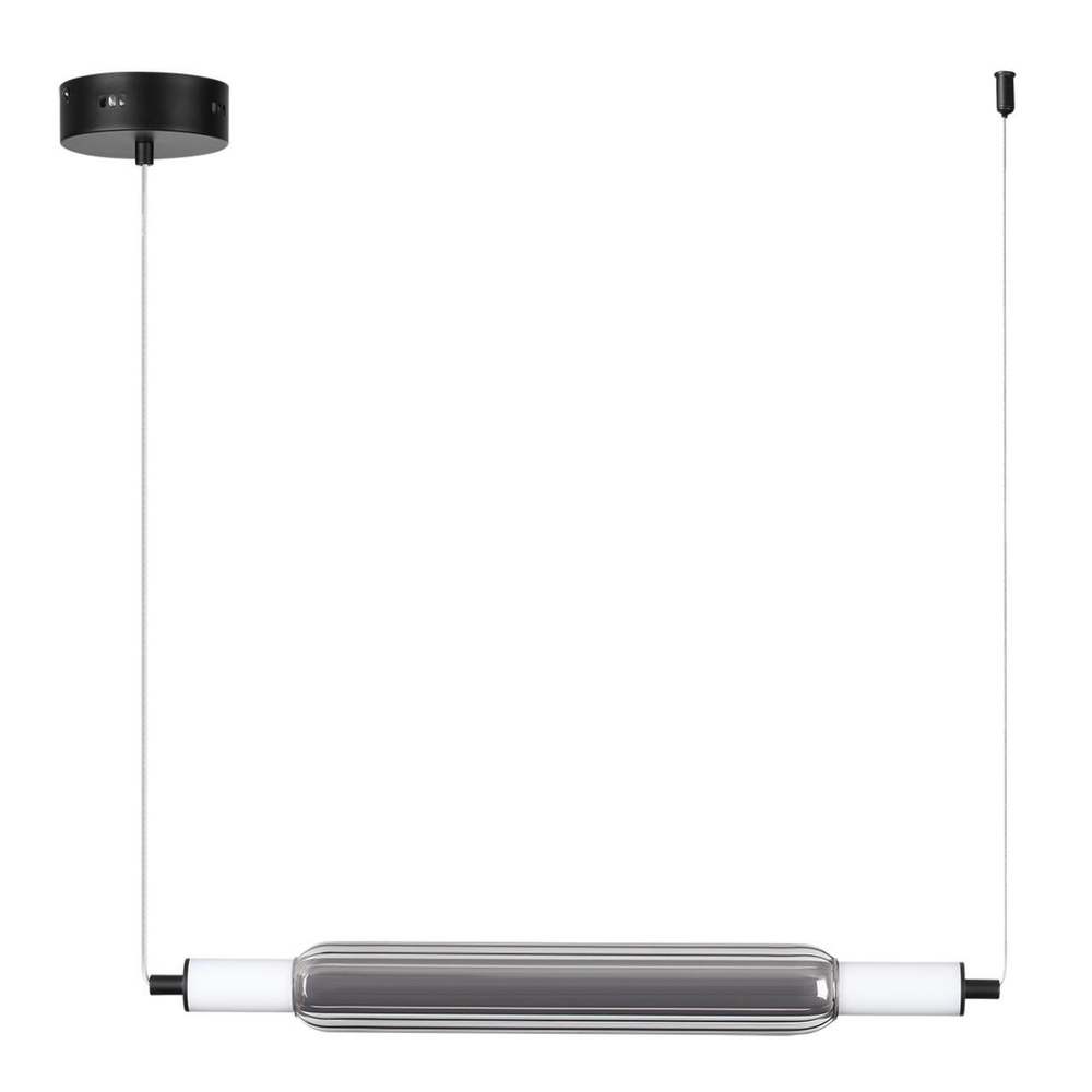 6556/15L LEDIO LN25 237 черный/дымчатый/металл/акрил, стекло Подвес LED 15W 4000К 220V TRENDY