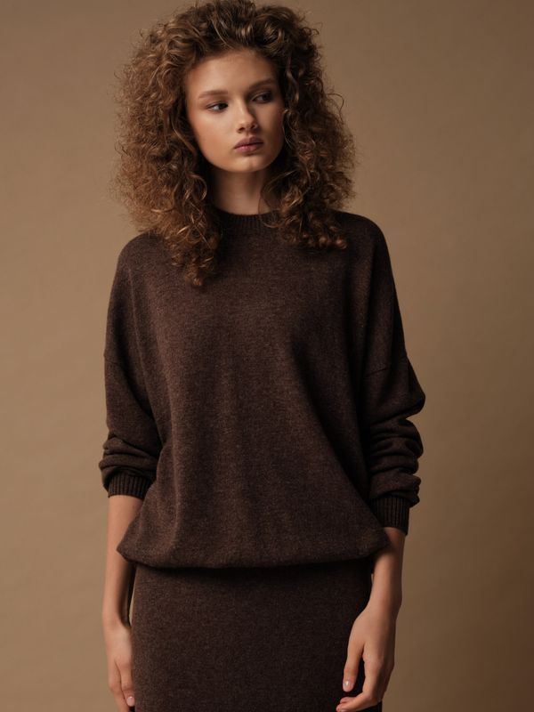 J0258-8100 Джемпер женский, шоколадный dbr
