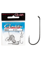 Крючки Gamakatsu F11 NEW LABEL HOOKS BLACK размер 12 (упк.12шт.)