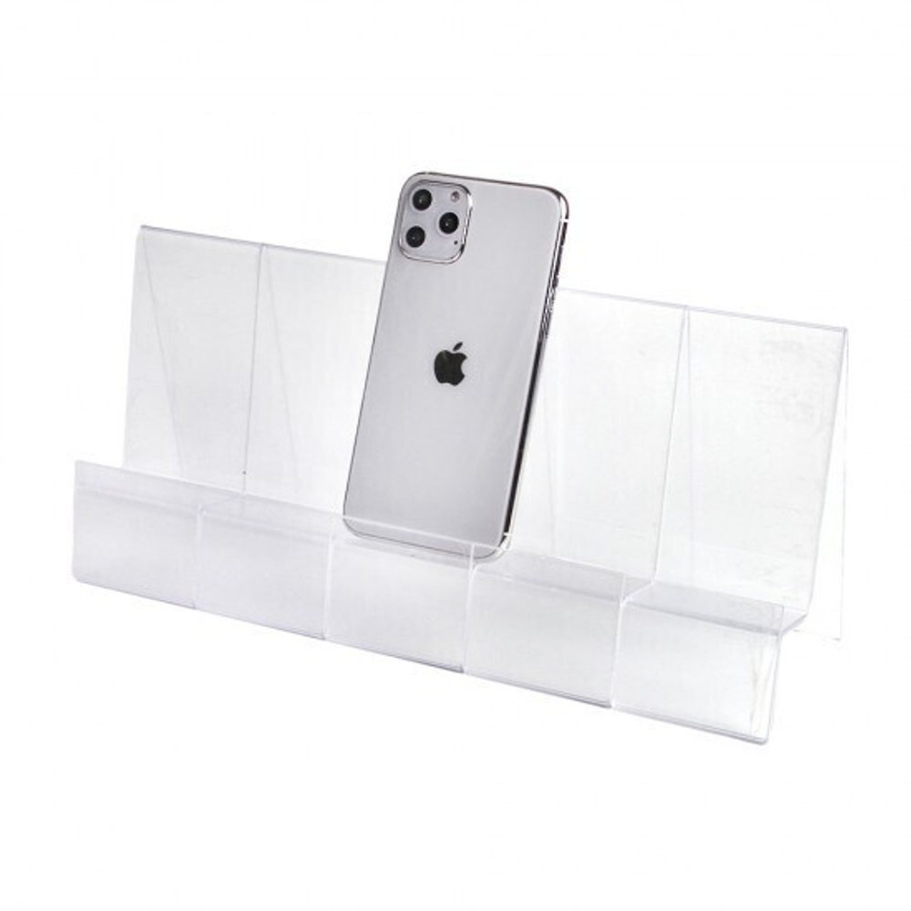 Подставка витринная для телефона с ценникодержателем (130 на 60 мм), 012113