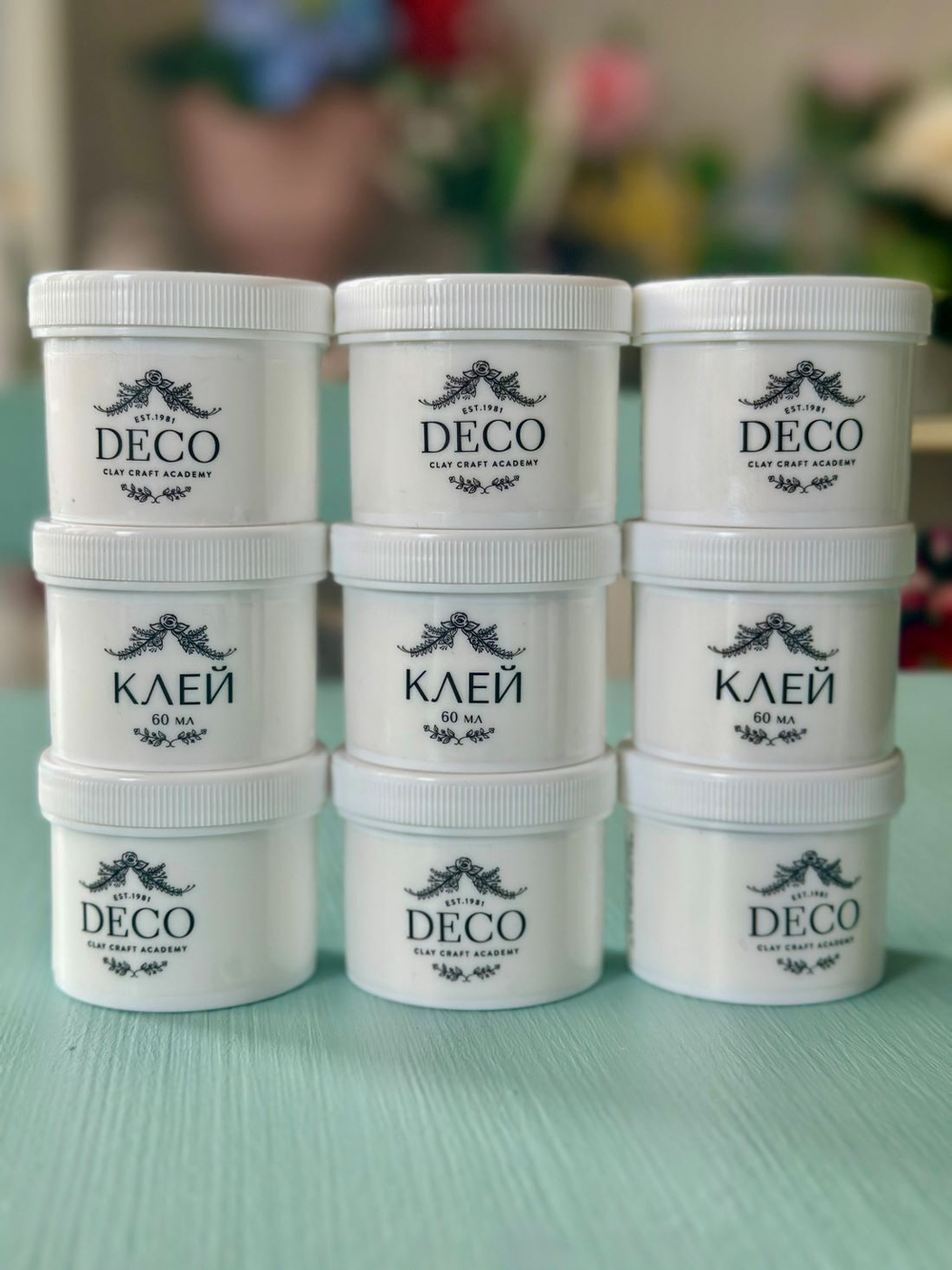 Клей для творчества ПВА японский белый густой CLAYCRAFT BY DECO, быстросохнущий (60 мл, 70 гр)