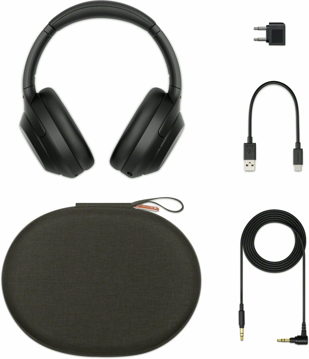 Беспроводные наушники с шумоподавлением Sony WH-1000XM4, Black | Черный
