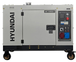 Электростанция дизельная с воздушным охлаждением HYUNDAI DHY 10000SE-T в кожухе