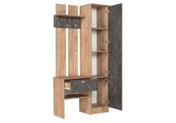 Готовая прихожая Иннэс-3 дуб крафт золотой / камень темный