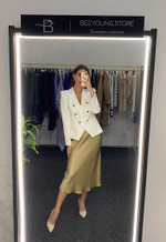 Юбка атласная Clothe в длине миди