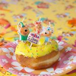 Упаковочная бумага (0,7*1 м) Три Кота, С Днем Рождения!, Желтый, 10 шт.