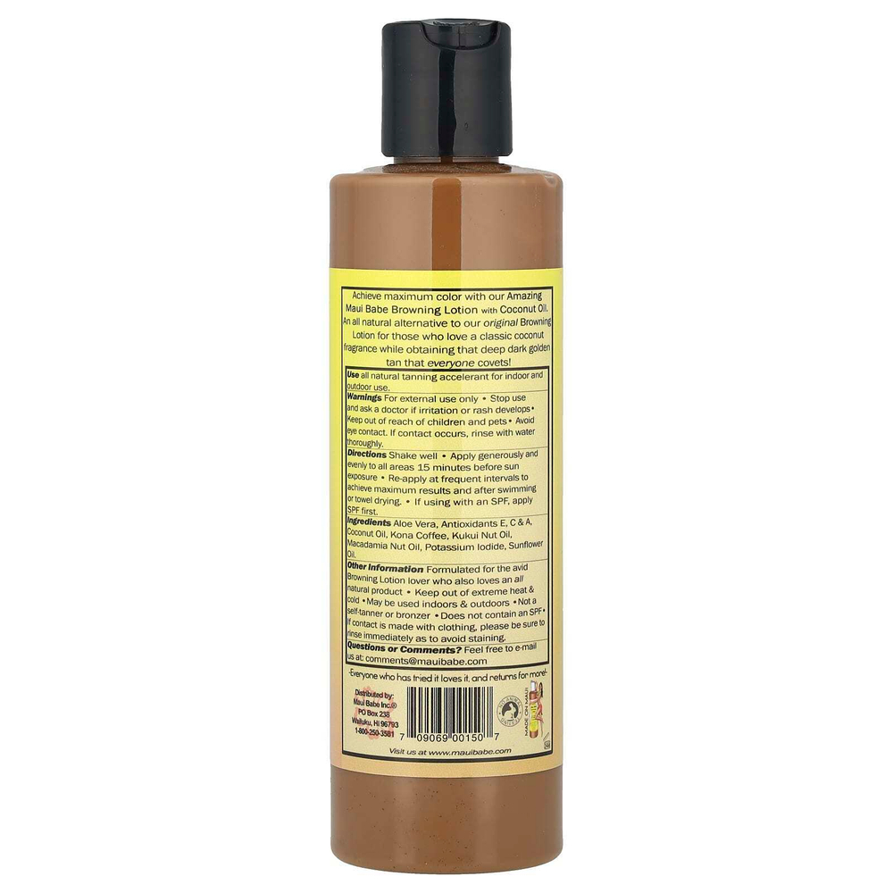 Maui Babe, Amazing Browning Lotion, лосьон для загара с кокосовым маслом, 236 мл (8 жидк. унций)