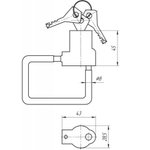 Замок велосипедный тросовый, Зенит, ВЗТ 1.01, 342 мм, 00-00000420