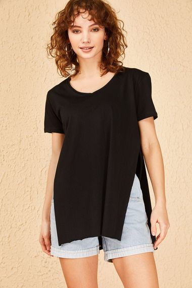 Qadın üçün qara t-shirt 10501028