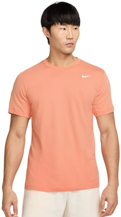 Мужская теннисная футболка Nike Solid Dri-Fit Crew - Оранжевый