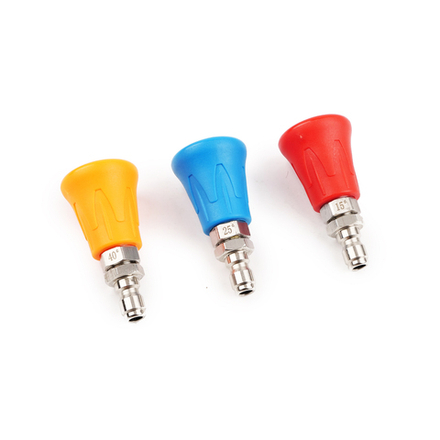 Набор форсунок для пистолета АВД MaxShine, быстросъем, угол: 15, 25, 40°, 701203