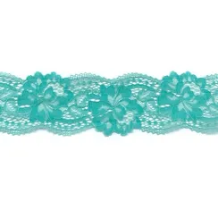 Кружево эластичное мята-ментол 5 см