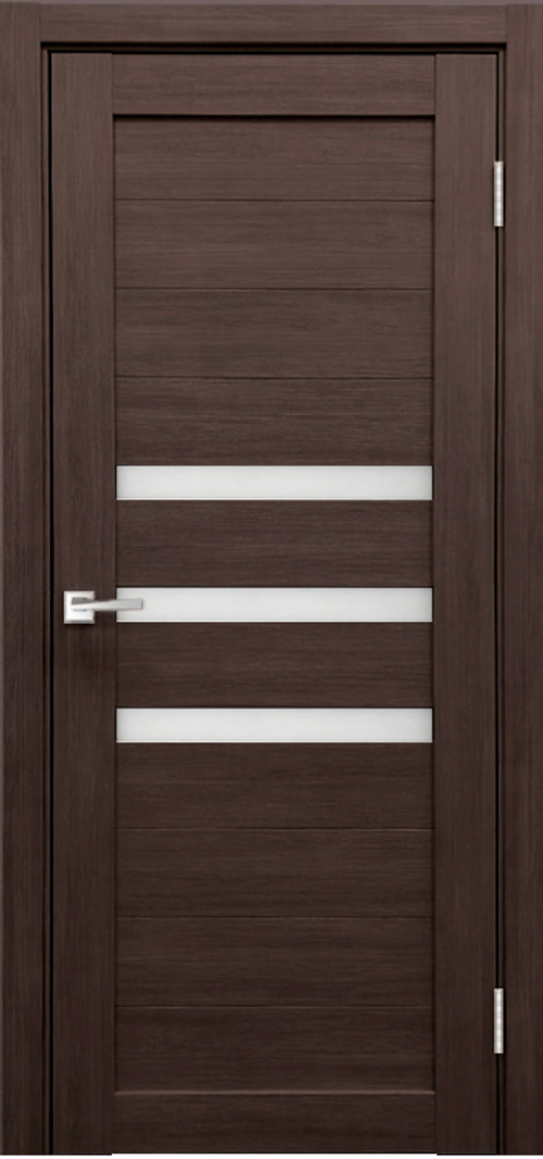 Межкомнатная дверь X-6 / Цвет тон Грей / Остекление "Сатинат белое" / Двери Верда