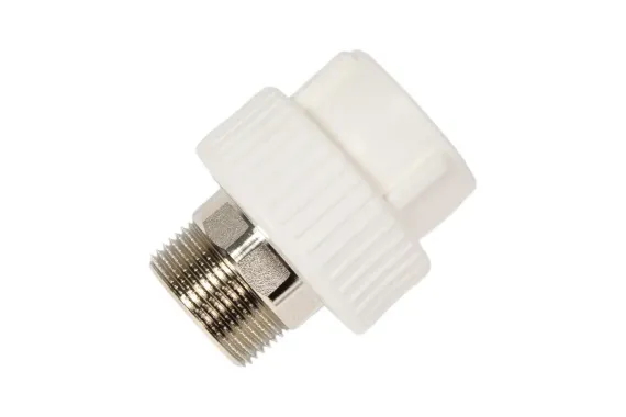 Муфта TEBO сварка НР 40*1 1/4&quot; под ключ белая 35168