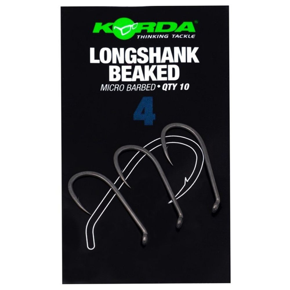 KORDA Крючок Longshank Beaked №4 с бородкой