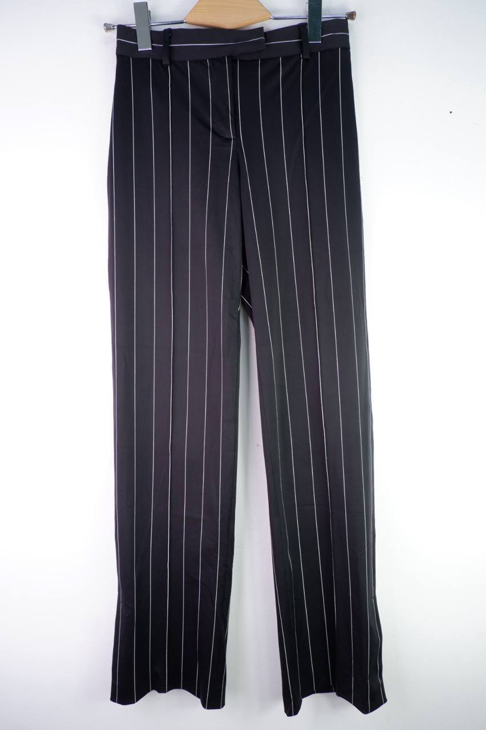 Брюки Hip-Hugger в крупную полоску, визуально 42 размер